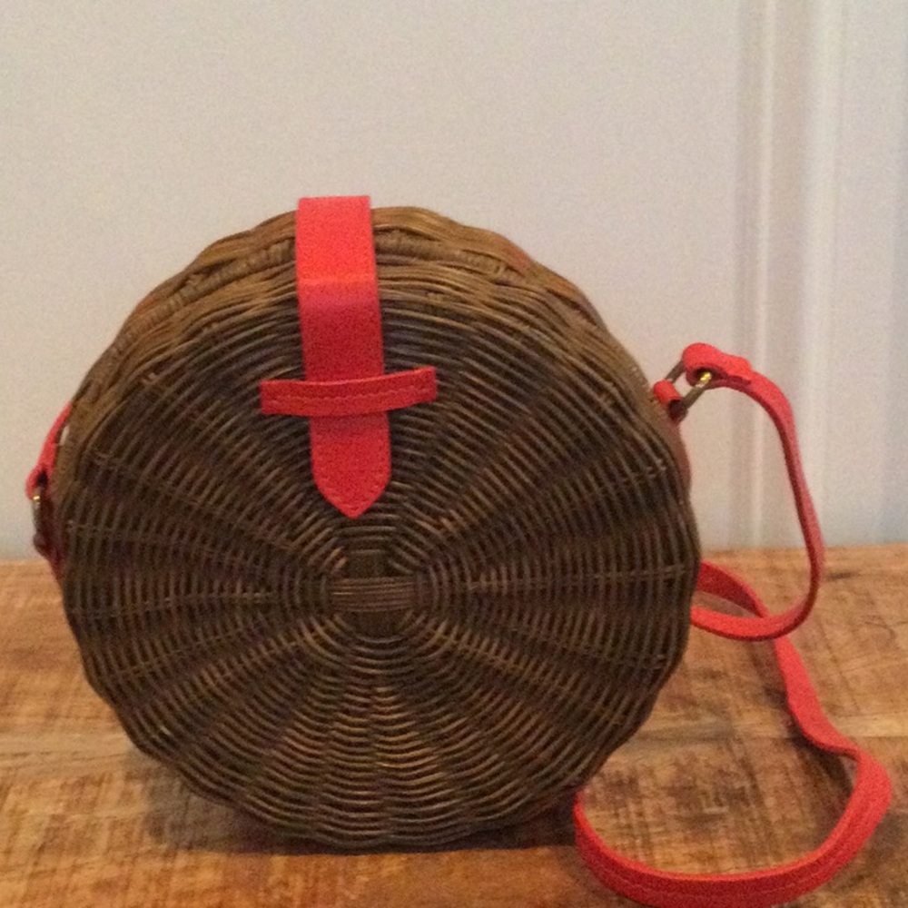 J Crew wicker purse